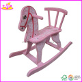 2015 nuevos niños caballo de oscilación, niños de madera populares empujan el juguete (W16D016)